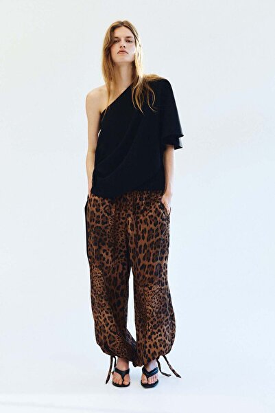 H&M Tie-detail balloon trousers