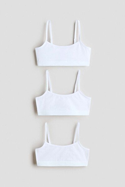 H&M 3-pack cotton crop tops