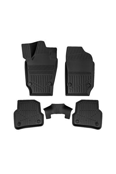DELUXETUNING Set covorase auto cauciuc Skoda Fabia III 2015-2020, forma tavit...