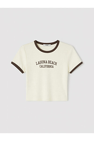 LC Waikiki Γυναικεία μπλούζα με στάμπα Laguna Beach από το Shining Store