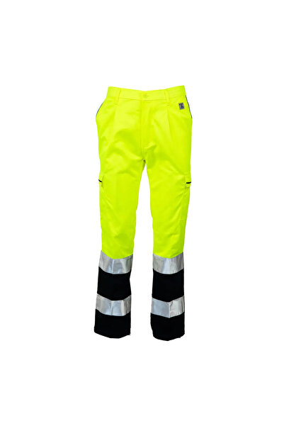 Renania Pantaloni standard protectie inalta vizibilitate Bicolor, din bumbac ...
