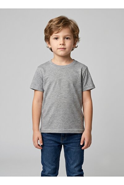 Babyqlo Solid Grey tee for boys and girls