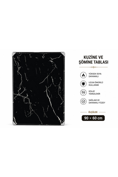 temiz iş 90x60 Kuzine ve Şömine Sobası Altlık Tablası