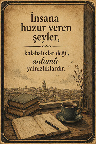 Lucena Retro Literary Quote Wooden Mdf Wall Painting Vintage Decorative Motiv...