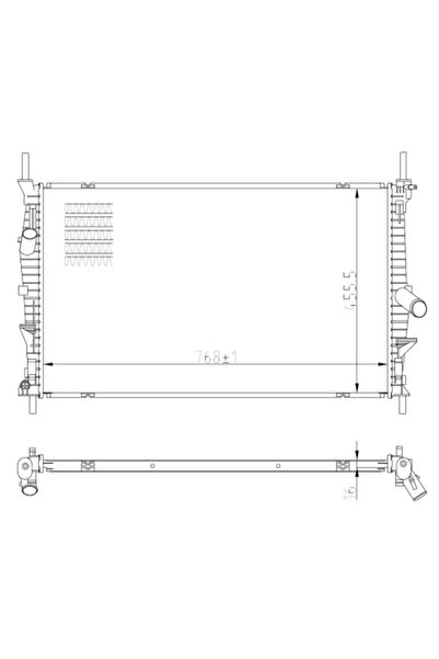 NRF Radiator Racire Motor Ford Tourneo Custom V362 Bus/Transit Custom V362 20...