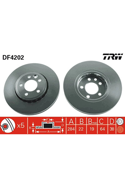TRW Set Discuri Frana Mg Mg 6/Mg Zt Mg (Nanjing) MG7 1999-2017