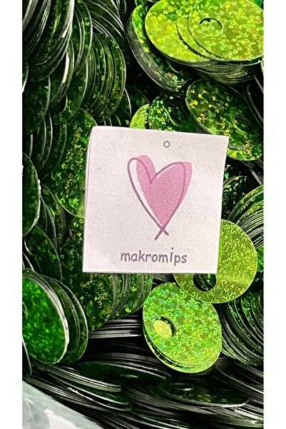 Makromİps 10 gram (+_2) 20 mm JANJANLI ÇANTA PULU PARLAK ŞIK PAYET ELBİSE SÜS...