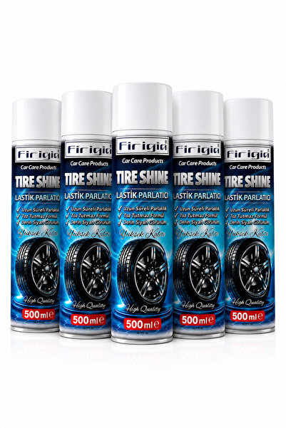 Firigia 5'li Avantaj Set, Lastik Parlatıcı 500ml, Aerosol Sprey, Derin Siyah ...