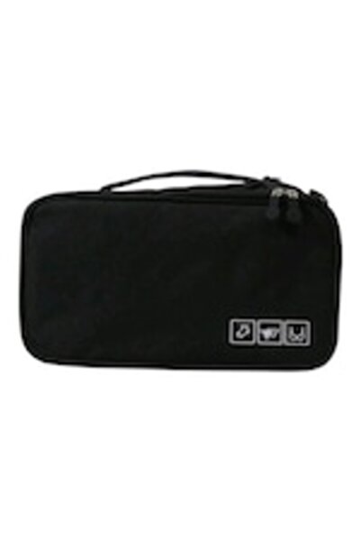 OEM Borseta organizator pentru lenjeria intima, neagra, din spuma, 26x15cm