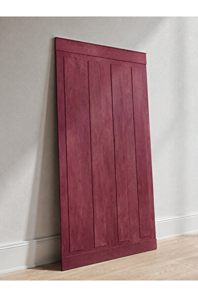vareva studio Dekoratif MDF Duvar Paneli - Sisli Fuşya - 100x50 cm Çıtalı Lam...