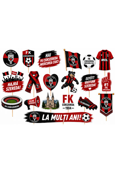 DecoParty Set de decorațiuni pentru tort – Tematică Echipa de fotbal FC Csiks...
