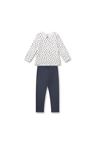 Sanetta Mädchen Schlafanzug, lang - Kids, Herzen, Single Jersey, Baumwolle