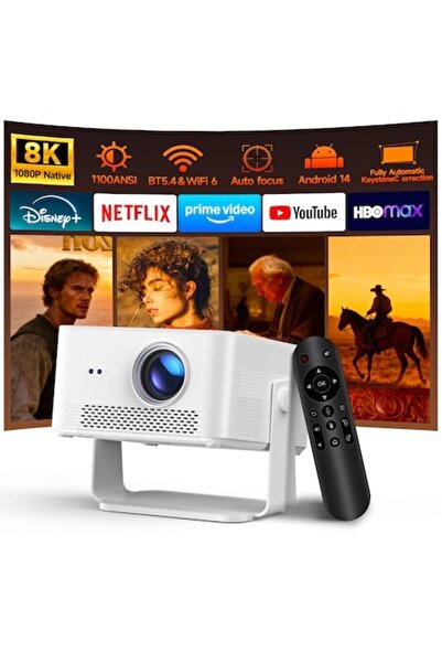 Magcubic Proiector Portabil Inteligent HY450MAX, Android 14, Full HD 1080p Na...