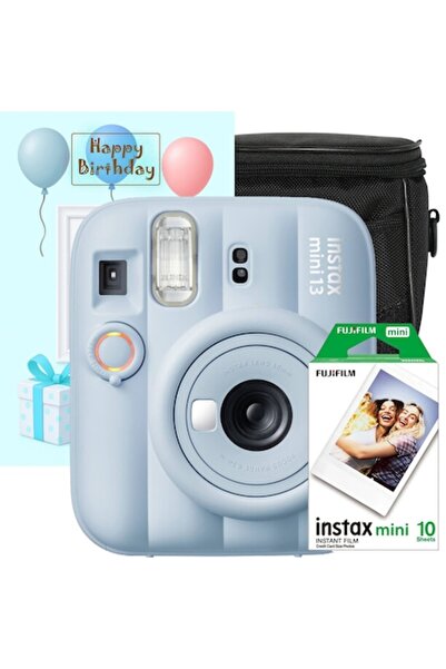 Fujifilm Set cadou complet instax mini 13 Frost Blue, albastru + 10 filme fot...