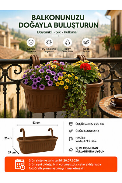 Hızlı Çeyiz Modern Dekoratif Kırılmaz Dayanıklı Çiçek Saksısı, Balkon Bahçe v...