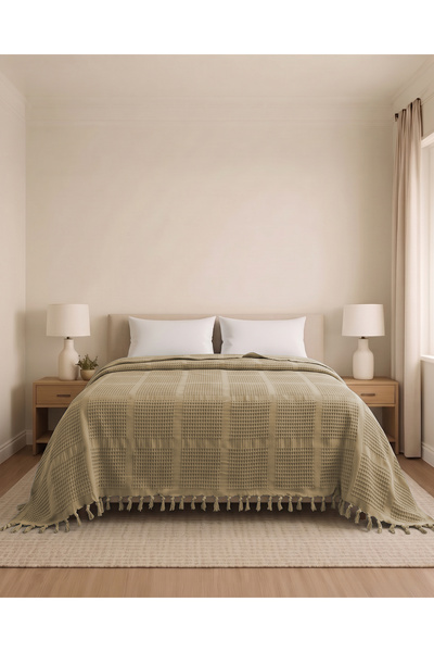 DB DANLA BALDİ Home Collection Double Jacquard Pattern Cotton Pique 230X250 c...