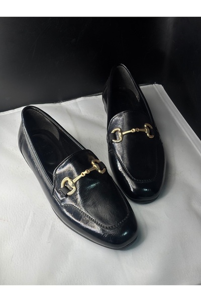 Genel Markalar Velina Vera Rugan Tokalı Loafer – Siyah