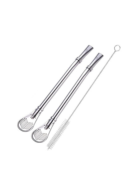 Choice 2 straw 1 brush 3Pcs Detachable Bombilla Filter Straw Set Yerba Mate D...