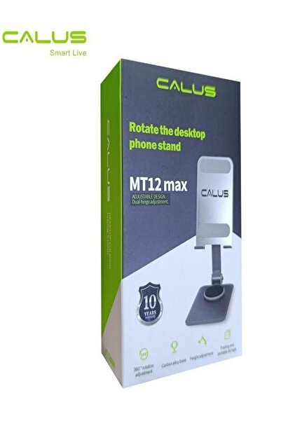 calus MT12 Max Adjustable Aluminum Phone Stand, 360° Rotatable Foldable Cell ...