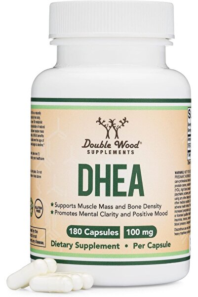 Double Wood Supplements DHEA 100mg | 180 Capsules | Max Strength 6 Month Supp...