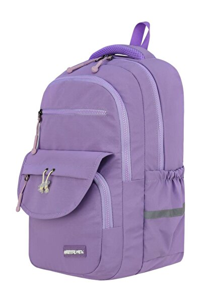 Bevitton 708 Lila Suya Dayanıklı Kumaş Okul Çantsı Hafıf Unisex Günlük Sırt Çantası