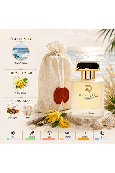Rosentia Luxe Edition Lx163 (KENZO HOMME MARİNE) Muadili Erkek Parfümü 50ml E...