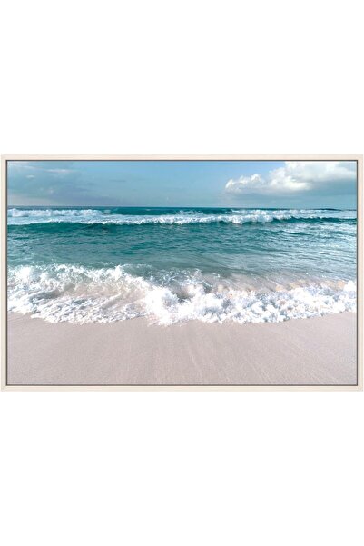 Generic Beach Vibes Tempered Glass Wall Art (121.92 x 3.81 x 81.28 cm)