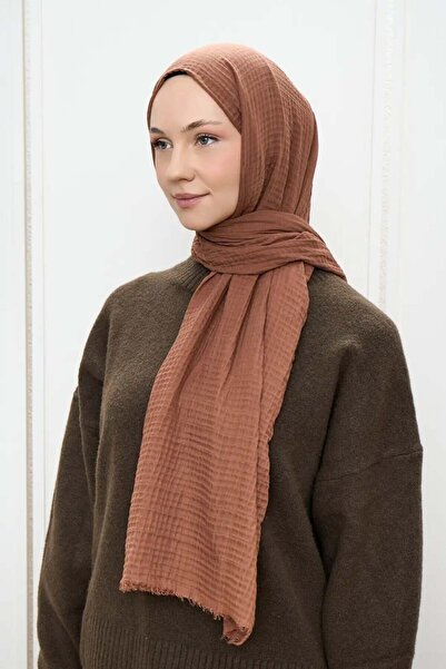 Deserto Fashion Müslin Şal Düz Renk