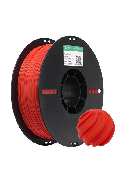 eSun Basic Pla Kırmızı Filament 1,75mm 1 kg - Urhanshop Gönderimli