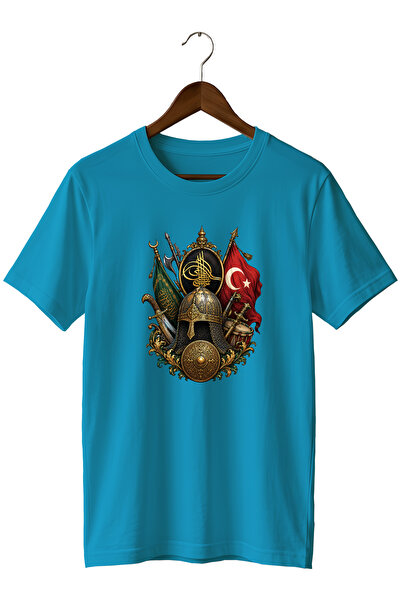 remonz Ottoman Empire Tughra and Warrior Symbols Printed Unisex T-Shirt – Des...
