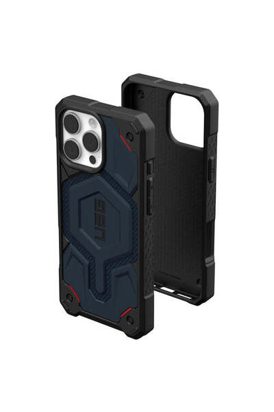 UAG Husă pentru iPhone 16 Pro Max, Monarch Pro MagSafe, albastru marin - alba...