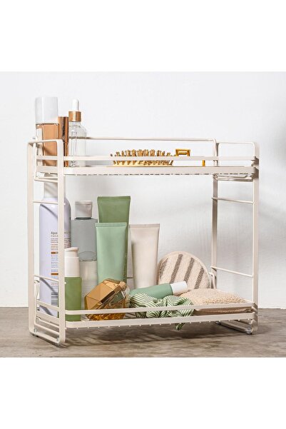 Dotail ZCCZ 2-Tier Organizer, Adjustable Legs, Rust-Resistant, 33 x 31 x 17 c...