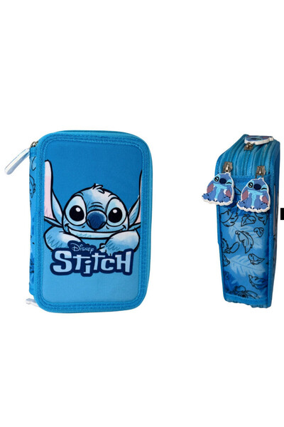 Lilo and Stitch Дисни Лило и Стич Усмивка триетажен пълнен несесер за моливи