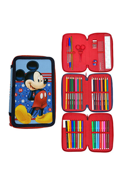 Disney Mickey Κασετίνα με σχέδιο πουά και 3 ράφια