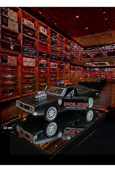 OYUNCAKSAHİLİ Fast And Furious Dodge Hızlı Öfkeli Doom Polis Aracı 12cm Domin...