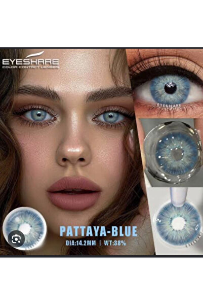 Satfinder PATTAYA BLUE BATMA YANMA YAPMAZ YUMUŞAK GÖZ LENSİ 12 AY KULLANIM SÜ...
