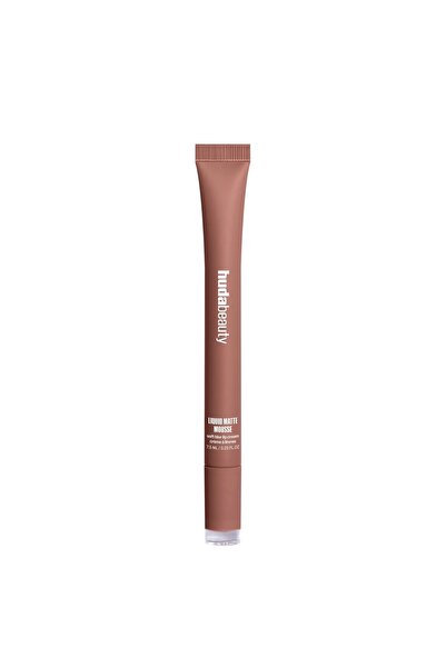 Huda Beauty Liquid Matte Mousse Velvety Finish Liquid Lipstick Mocha Mauve El...