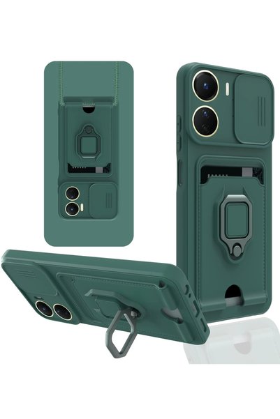 New Face Aconcept Vivo Y16 Case Zuma Silicone with Business Card Holder and R...