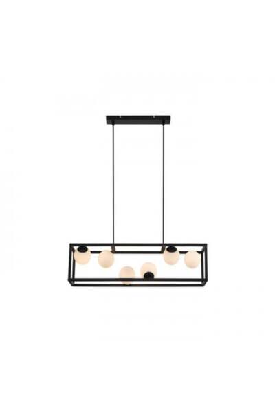ٍSiera Light Saphir In Box Rectangular Chandelier P 81101/6-SBK