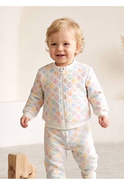 Ozmoz By Mukadder Özden Organic Colored Zippered Spring Baby Boy Sports Jacket