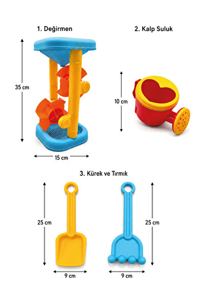 Waldern Toys Plaj Oyuncağı Aktivite Eğitici Set 11 Parça