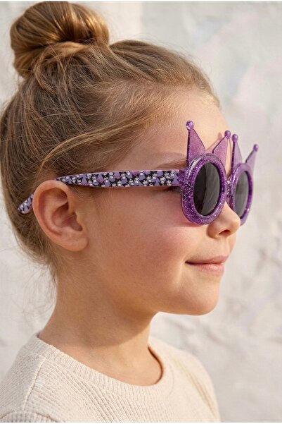 Chunky Frame نظارات شمسية للفتيات باللون الوردي اللامع مع فلتر Kuromi Uv400 مرخص