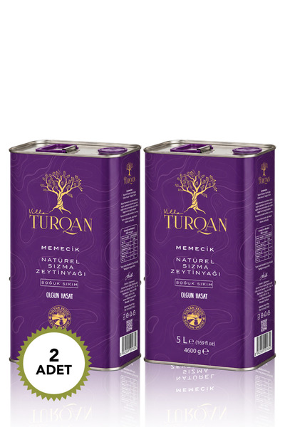 Villa TURQAN 10 Lt Olgun Hasat Soğuk Sıkım Memecik Natürel Sızma Zeytinyağı |...
