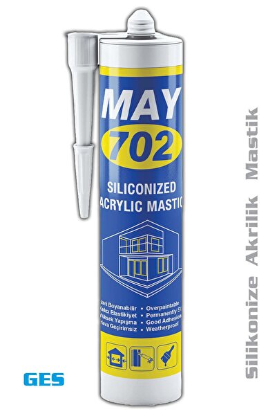 702 Silikonize Akrilik Mastik 310 ml Beyaz