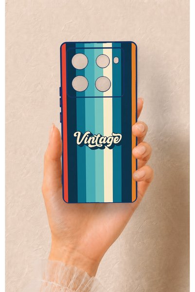 Vip Case Infinix Note 40 Pro Compatible Vintage Patterned Silicone Case