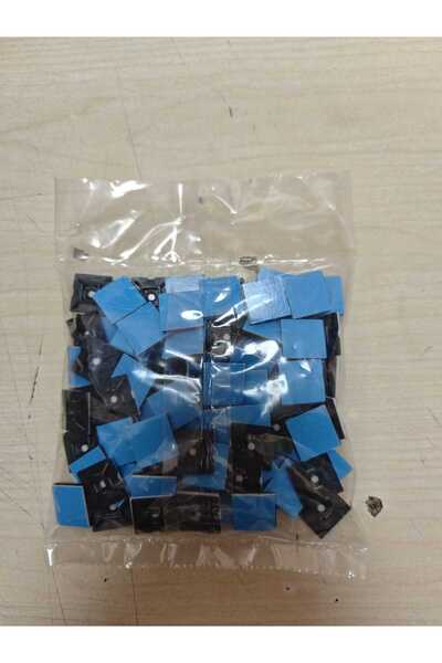 CTR Ticaret Yapışkanlı Kablo Bağı Kroşesi 19x19 mm Siyah (100 Adet) - Küçük B...