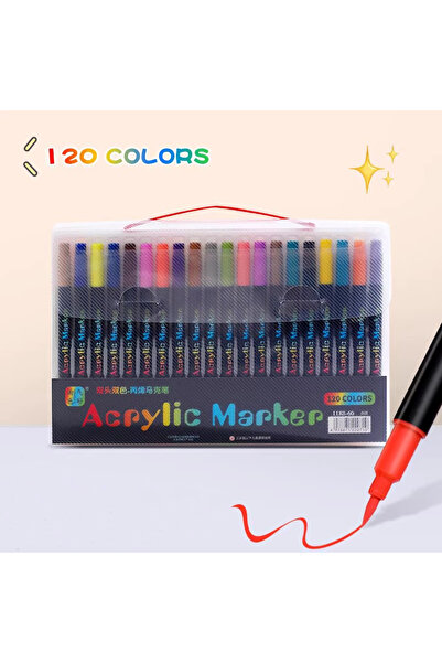 Choice 120colors 48Color Professional Art Use ual-Tip Acrylic Pens Markers,Du...