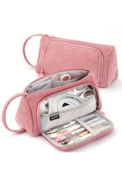 Choice4 Beige Pink Colored Cute Pencil Case Pencilcase School Pouch Kawaii La...
