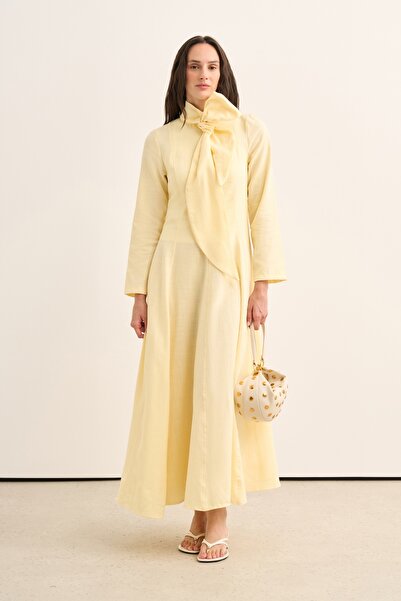 EBU Prive Women's Elora Organic Cotton Dress Yellow