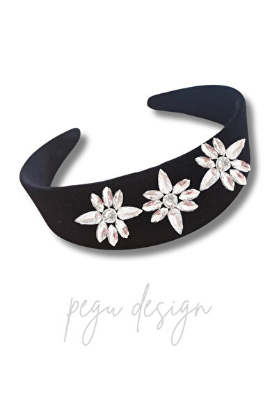 pegu baby collection ΣΕΙΡΑ DİANA ΜΕ ΠΕΤΡΕΣ ΛΟΥΞ ΚΑΙ ΜΑΥΡΟ ΒΕΛΟΥΔΙΝΟ ΣΤΕΦΑΝΙ
